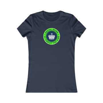 Women's navy and green Christ the King Christian Favorite Tee