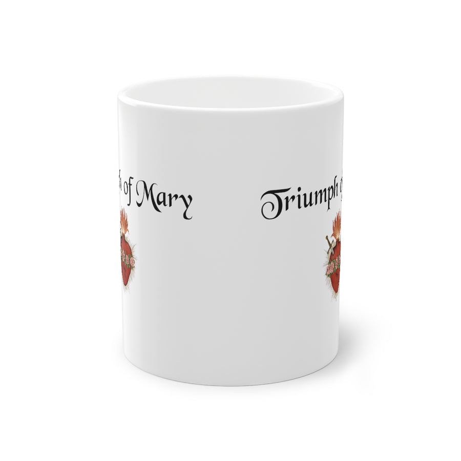 Triumph of Mary Christian Catholic gift white coffee tea mug