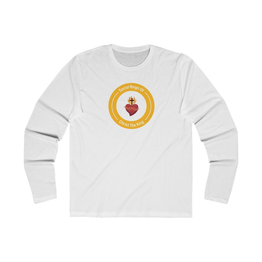 Sacred Heart Christian Catholic Mens Long Sleeve Shirt