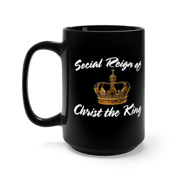 Coffee Mug Jesus is King Crown Catholic Traditional Christmas Easter birthday gift Christianity black porcelain
