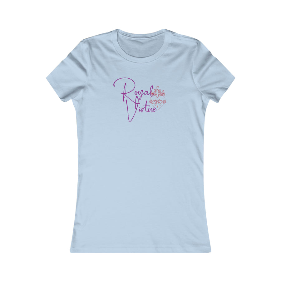 Women's Royal Virtue Christian Catholic Sacred Heart Favorite Tee Shirt