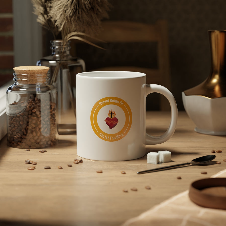 Coffee Mug Cup Jesus is King Catholic Traditional Christmas birthday gift Christianity Religious