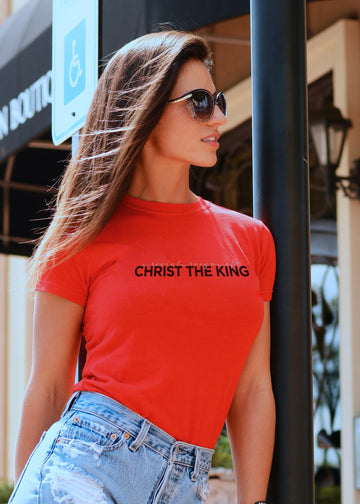 Religious Christ the king Christian Gift elegant Catholic Women's Tee Shirt